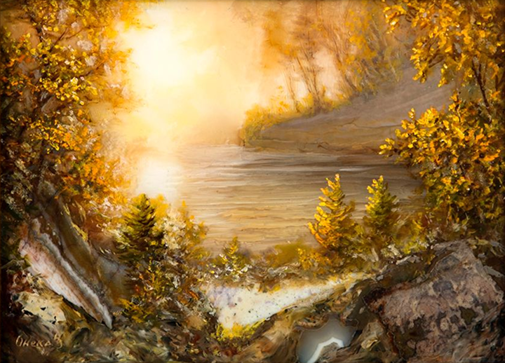 В лучах осеннего рассвета